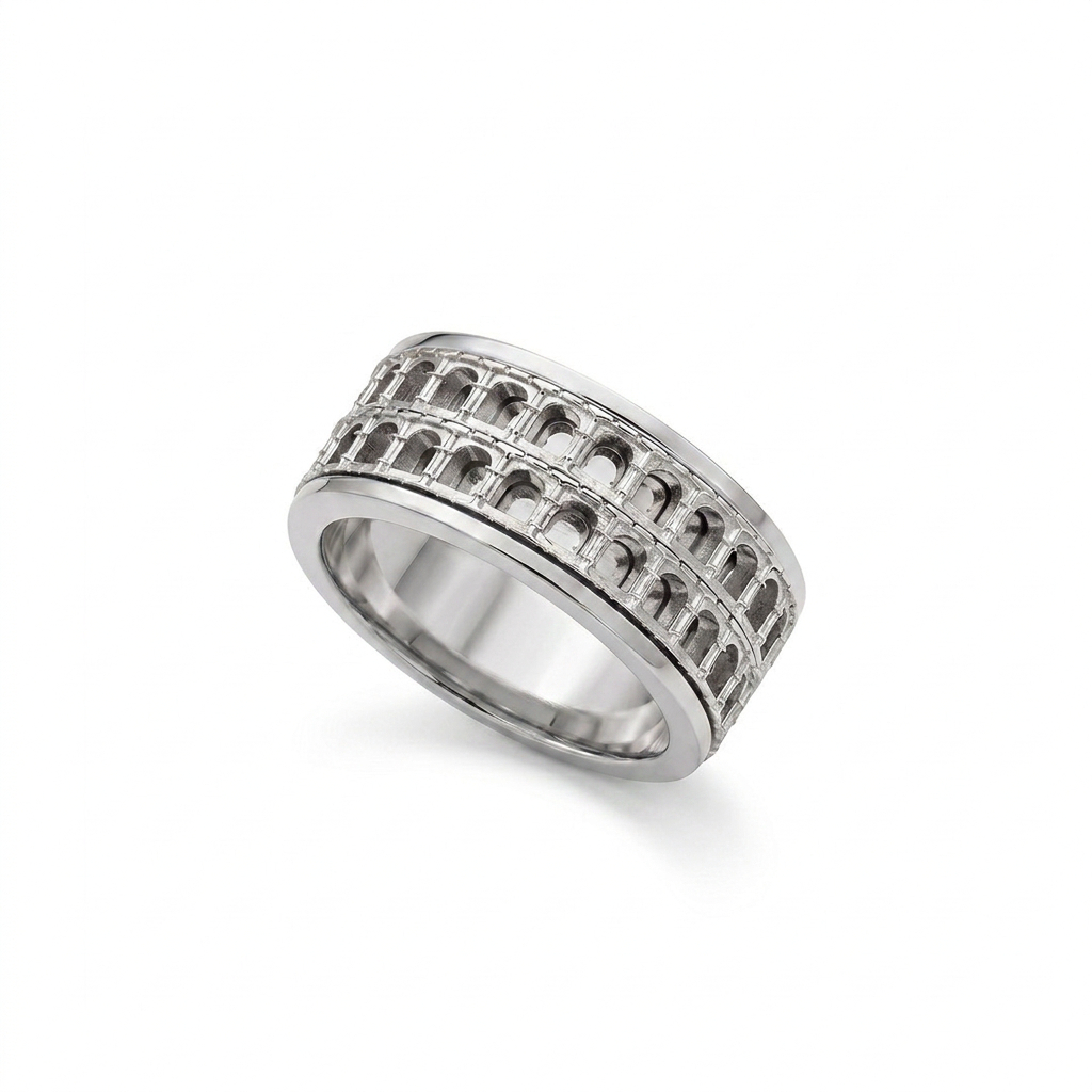 COLLESEUM Ring — Aur alb