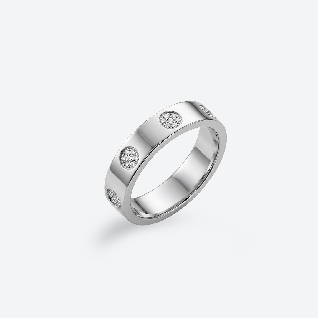 DOTTO Inel - Diamant — Aur alb