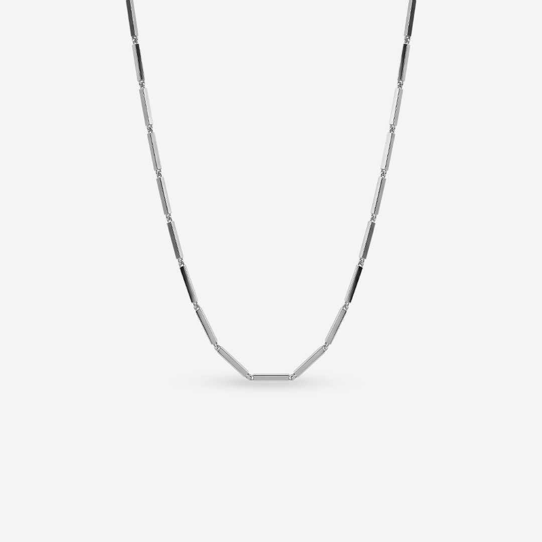 CHAINS Stangenkette — Weißgold