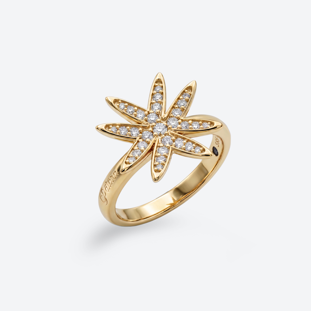 LILY Inel - Diamant — Aur galben