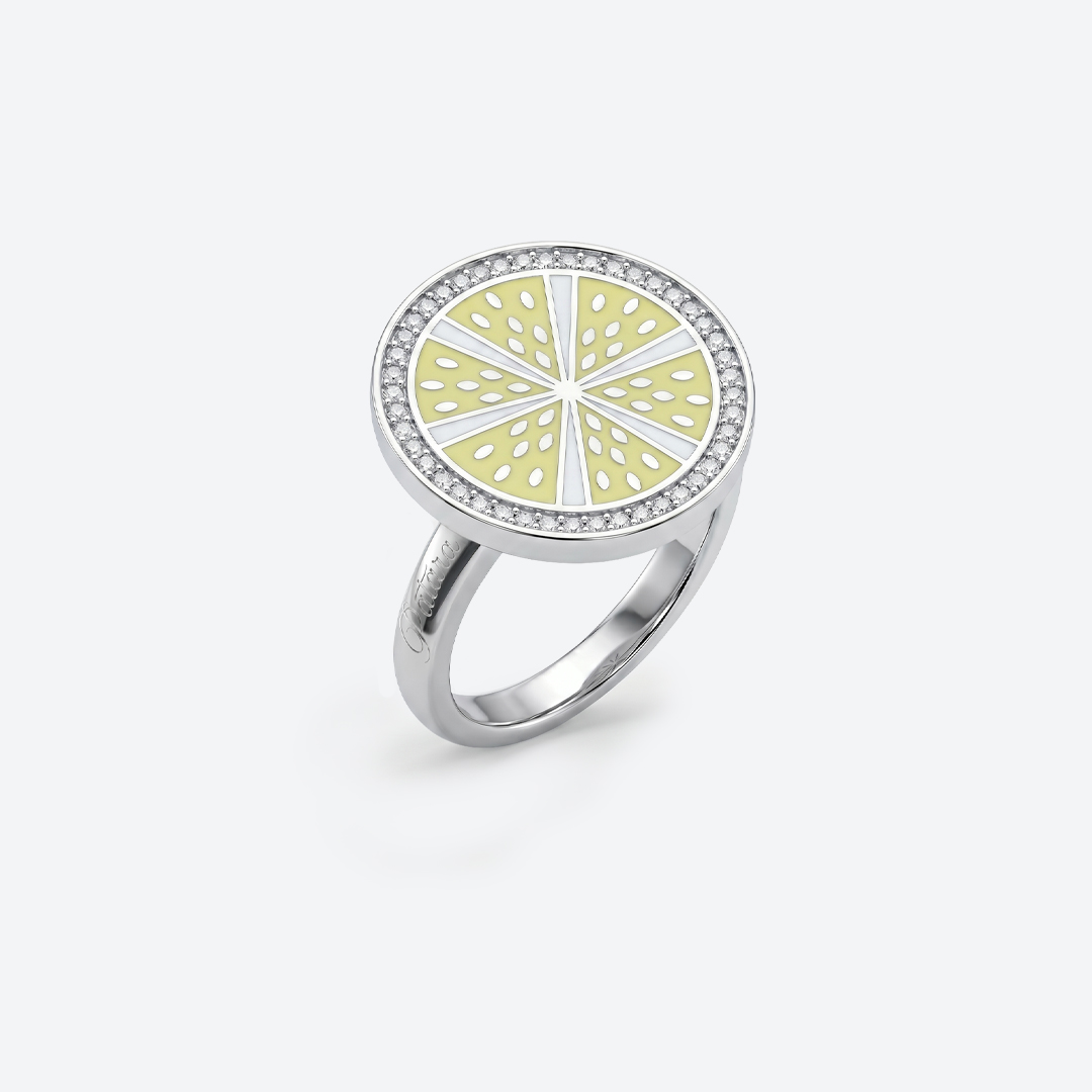 LEMMON Inel - Diamant — Aur alb