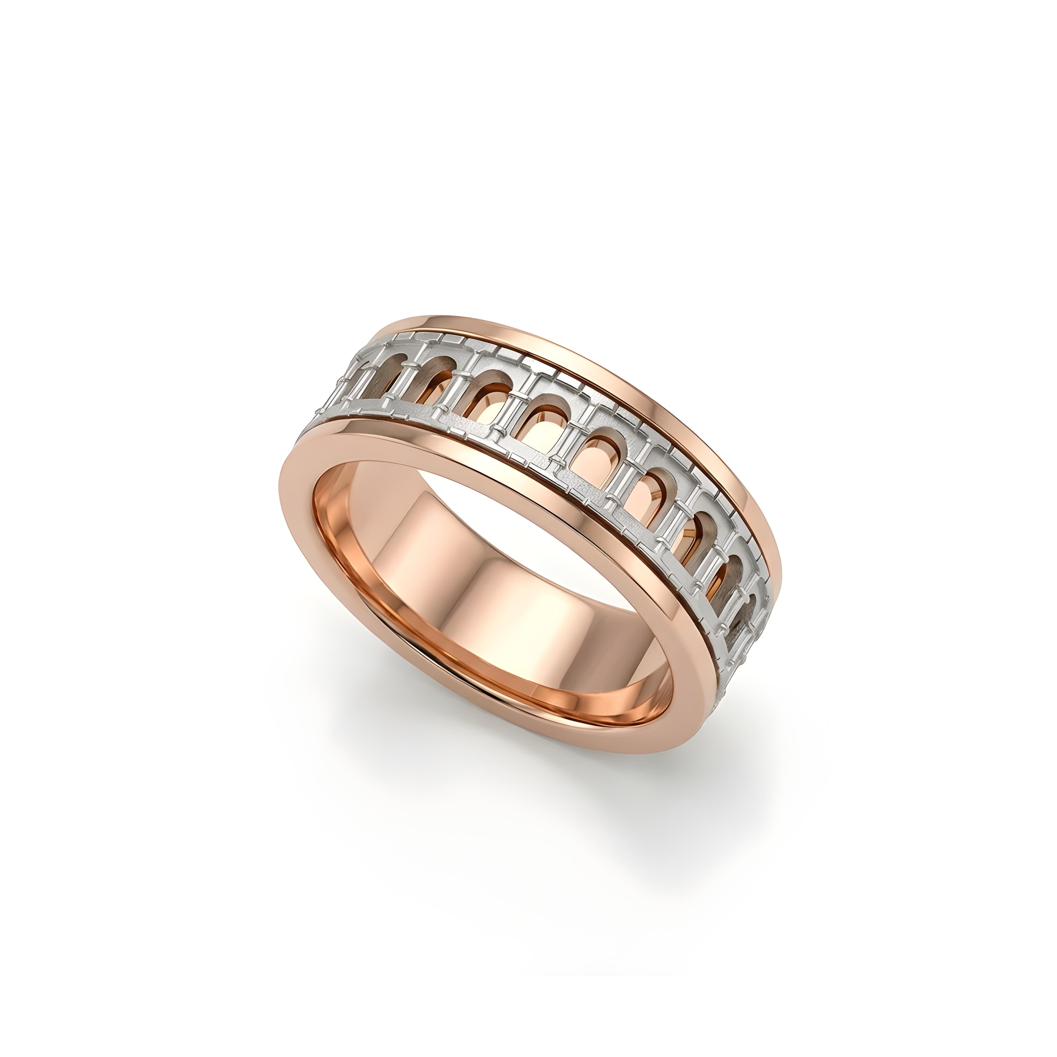 COLLESEUM Ring - Subțire — Rose Gold